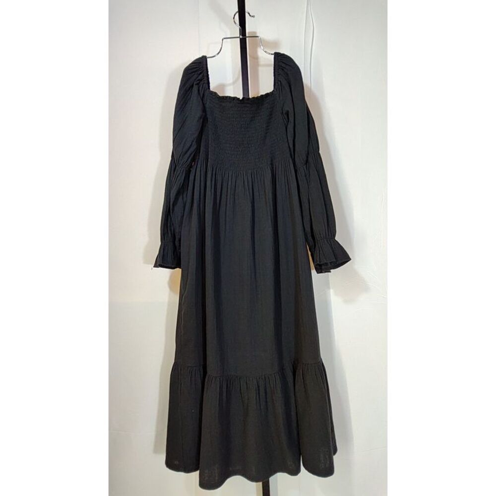 Quince Black Long Sleeve Dress